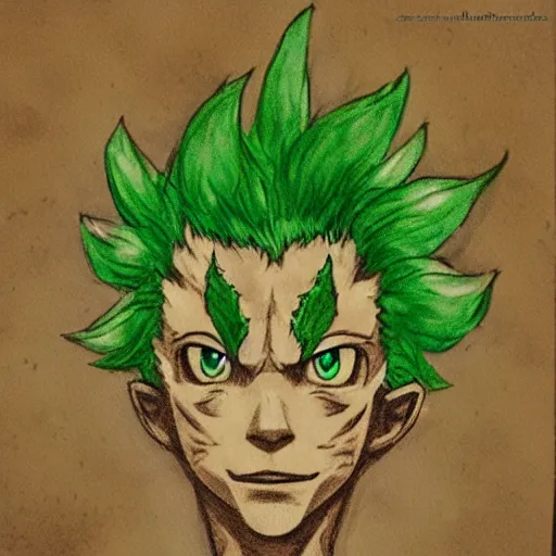 Image similar to Portrait of a Deku Spirit from Legend of Zelda