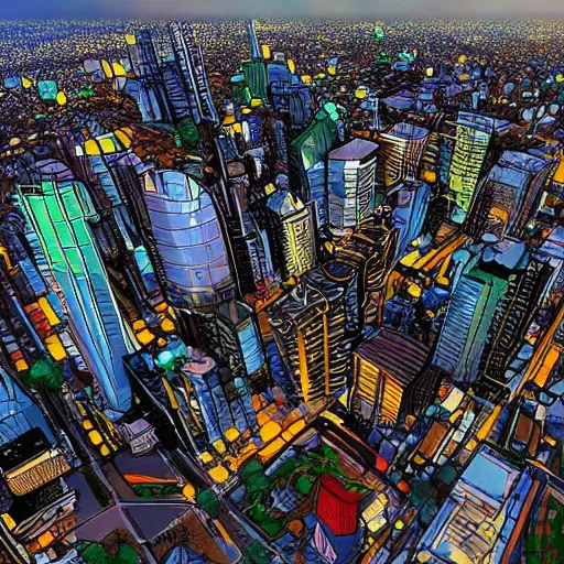 Image similar to city of Nairobi as a modern metropolis elegant, concept art, sharp focus, digital art, smooth defined outlines