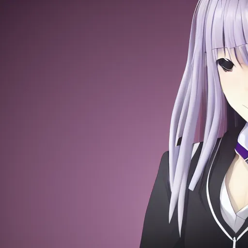 Prompt: 4 k portrait of kyoko kirigiri