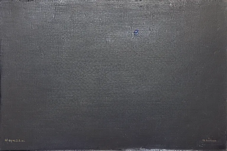 Prompt: oil painting, black square on canvas