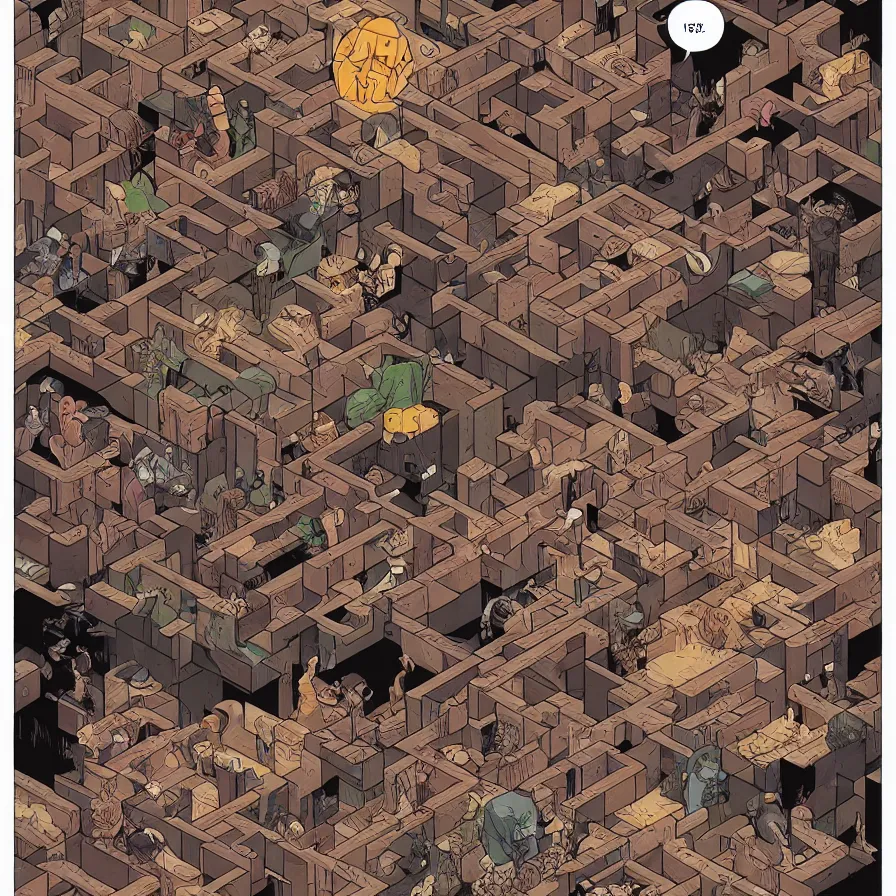 Image similar to rabbit, duck, duel, maze, satoshi kon, ethereal, glossy, laurie greasley, unconscious, illusions, intuition