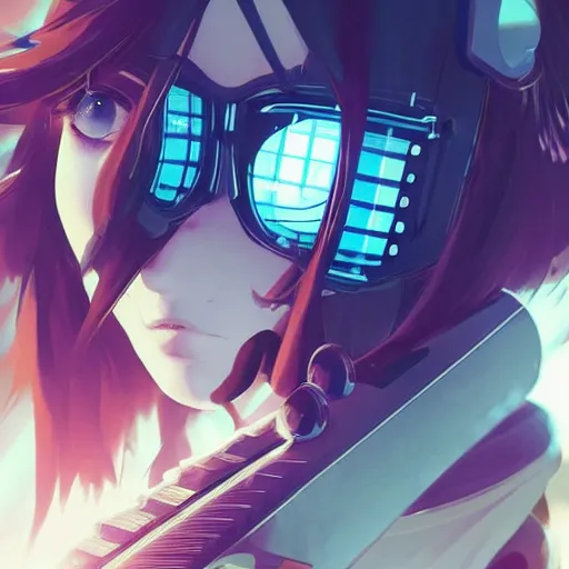 Image similar to Frequency indie album cover, luxury advertisement, white and navy colors. highly detailed post-cyberpunk sci-fi close-up schoolgirl in asian city in style of cytus and deemo, mysterious vibes, by Ilya Kuvshinov, by Greg Tocchini, nier:automata, set in half-life 2, beautiful with eerie vibes, very inspirational, very stylish, with gradients, surrealistic, postapocalyptic vibes, depth of filed, mist, rich cinematic atmosphere, perfect digital art, mystical journey in strange world, beautiful dramatic dark moody tones and studio lighting, shadows, bastion game, arthouse