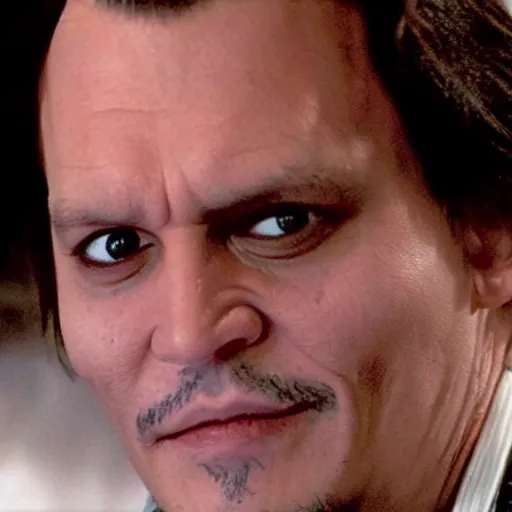 Prompt: Johnny Depp plays Jack Torrance in Shining