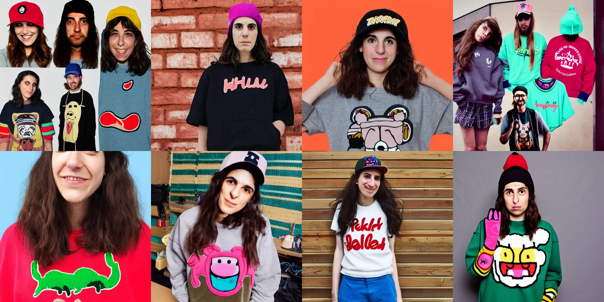 Prompt: hila klein, teddy fresh, ugly designs, comical