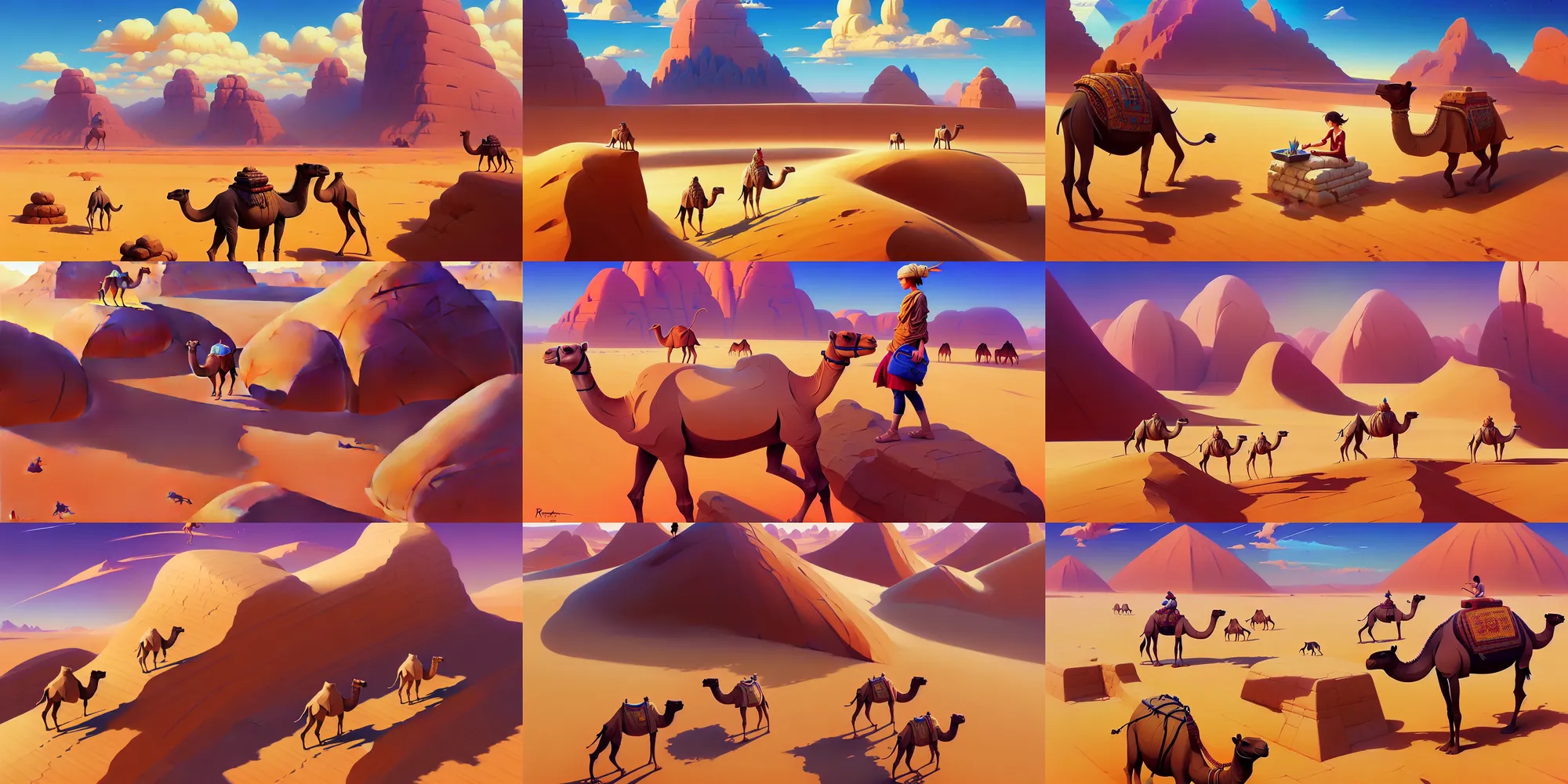 Prompt: isometric game asset of camel in desert, detailed paintings, median photoshop filter, hd by artgerm, jesper ejsing, by rhads, makoto shinkai and lois van baarle, ilya kuvshinov, rossdraws, art by ilya kuvshinov and gustav klimt, 8 k, isometric viewpoint