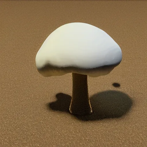 Prompt: a mushroom made of diamond crystals, sharp, Ridgid, shiny, sparkly, unreal engine