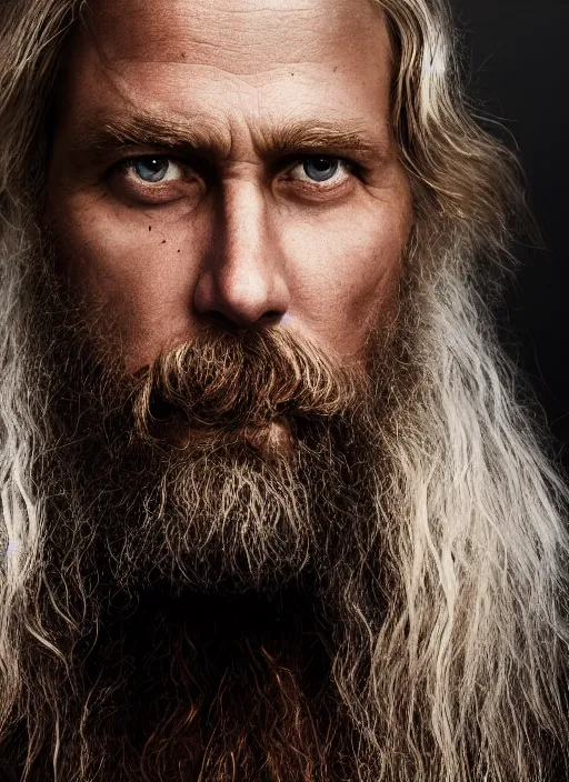 Image similar to closeup portrait of Valiant Thor, depth of field, zeiss lens, detailed, symmetrical, centered, fashion photoshoot, by Annie Leibovitz and Steve McCurry, David Lazar, Jimmy Nelsson, Breathtaking, 8k resolution, extremely detailed, beautiful, establishing shot, artistic, hyperrealistic, beautiful face, octane render