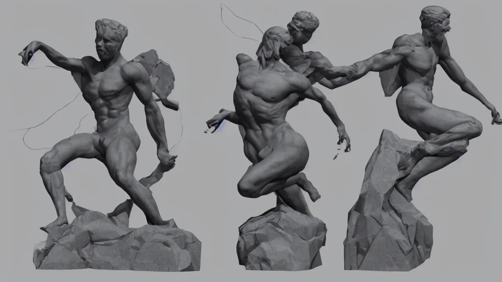 Prompt: marble sculpture swishing topology 3 d concept render, cgsociety