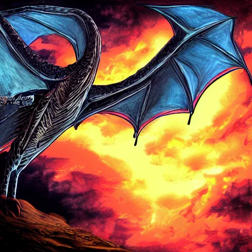 Prompt: dragon wings of fire graphixs fan art