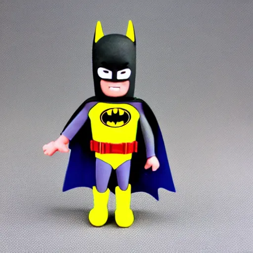 Image similar to batman playdough figure, very detailed