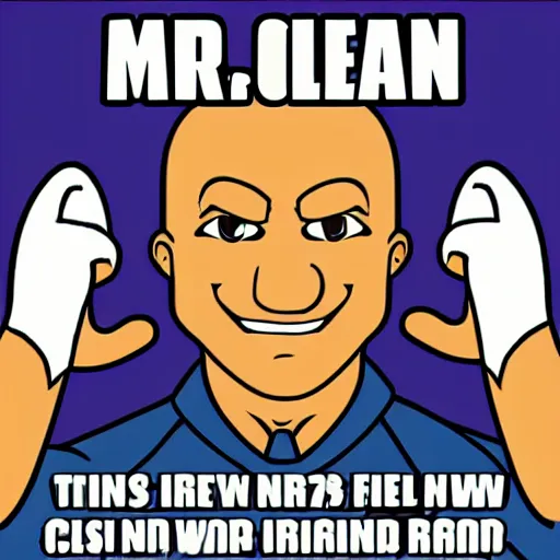 Prompt: Mr. Clean in the style of the fonz