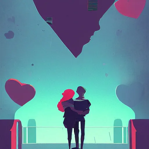 Prompt: unconditional love by James Gilleard