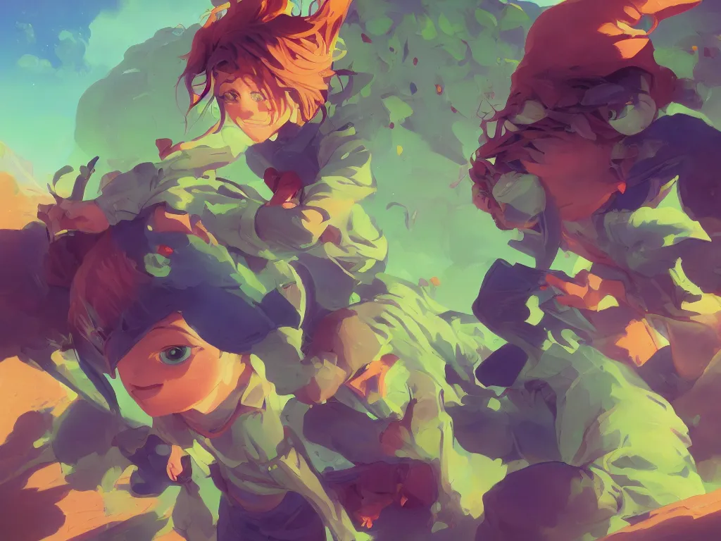 Image similar to kid with green ultramarine nefrit flowers of marijuana hemp cannabis, behance hd by jesper ejsing, by rhads, makoto shinkai and lois van baarle, ilya kuvshinov, rossdraws global illumination, golden ratio, symmetrical beauty face