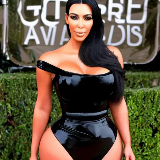 Prompt: black kim kardashian