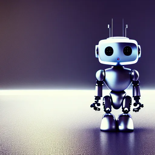 Prompt: a cute little robot at wood. super realistic 8 k render of a dark hooded powerful elegant, cinematic composition