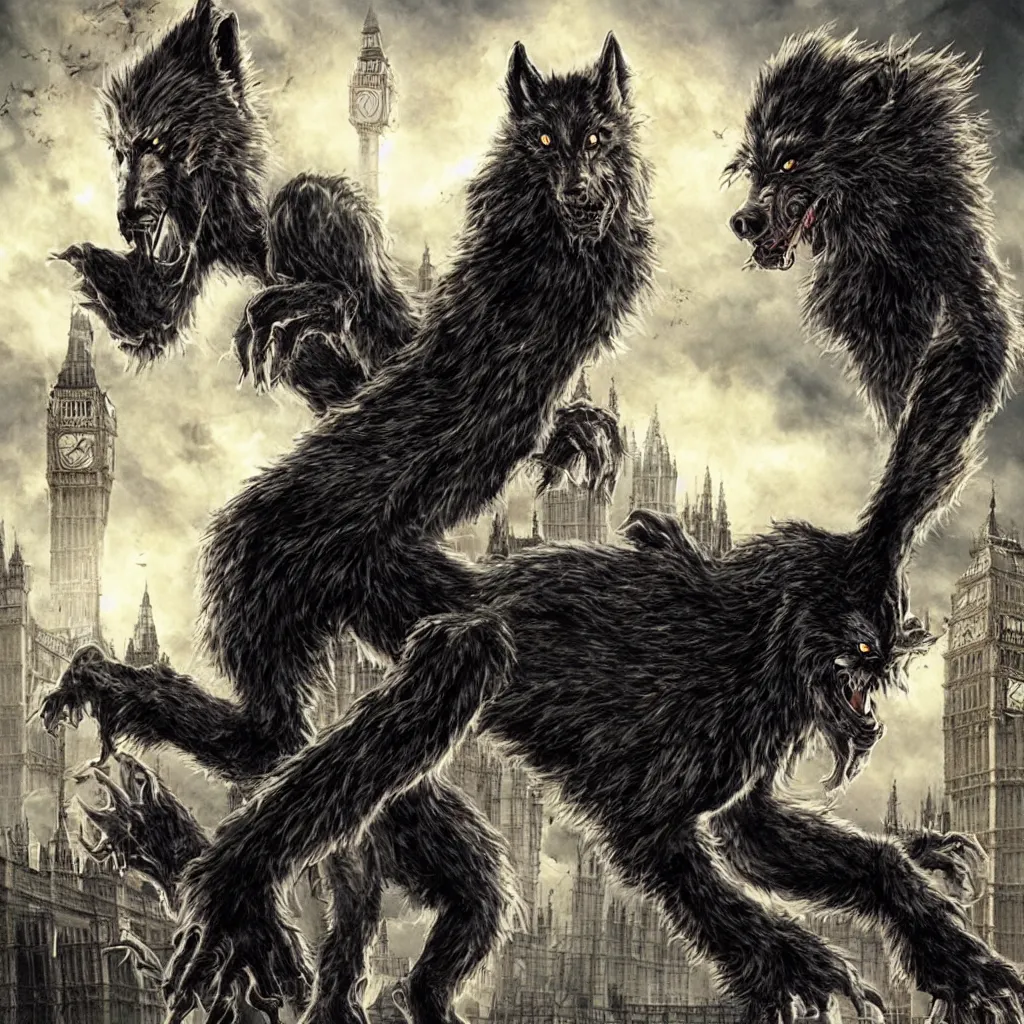 Image similar to werewolf in london