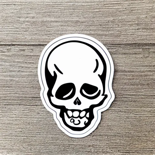 Image similar to cute skull sticker