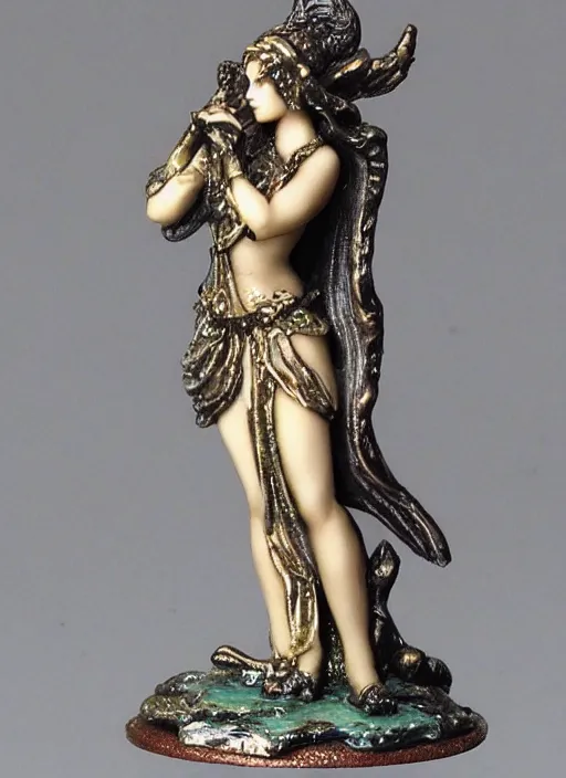 Prompt: Fine Image on the store website, eBay, Full body, 80mm resin detailed miniature of a Goddess