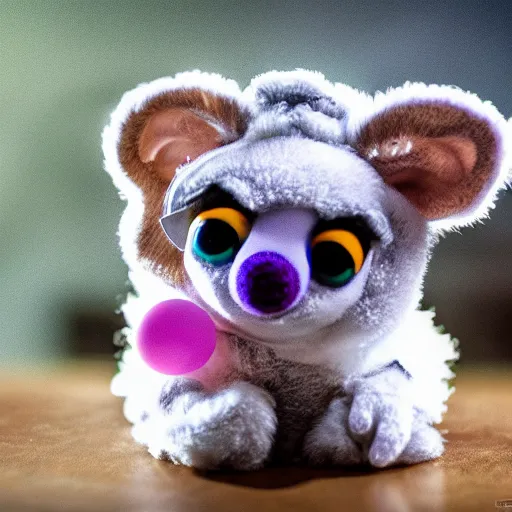 Image similar to cute gizmo mogwai as a muppet, product photography, commercial lighting, hdr