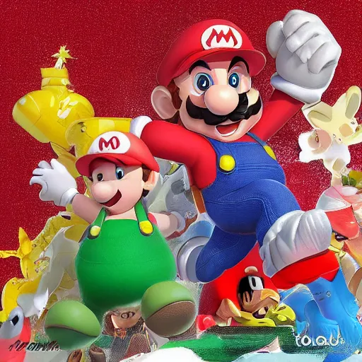 Image similar to mario by studio Toei