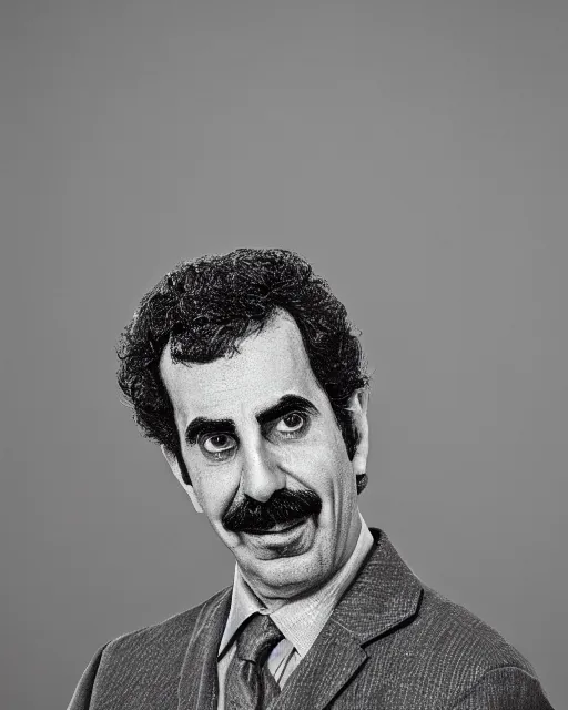 Prompt: A photo of Borat , highly detailed, trending on artstation, bokeh, 90mm, f/1.4