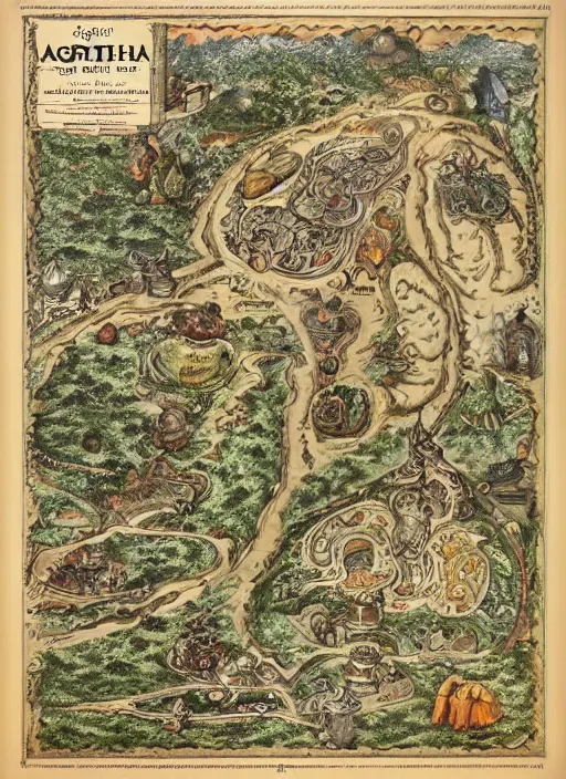 Prompt: detailed map of agartha, shambala, detailed, cartography, calligraphy, fine art, detailed, descriptive, directions, pictographs