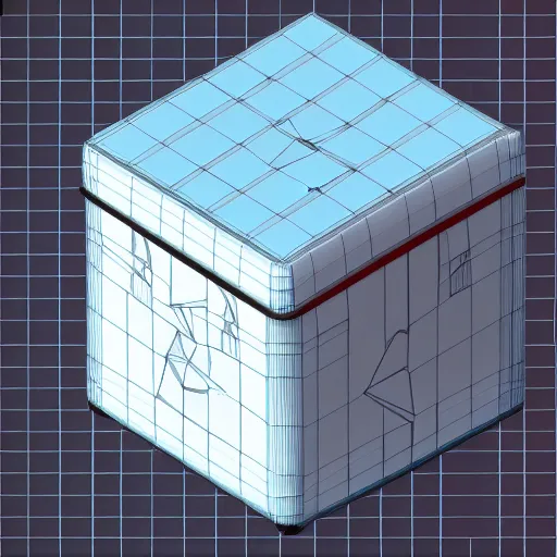 Image similar to 3d loot box, isometric, cinema 4d, octane