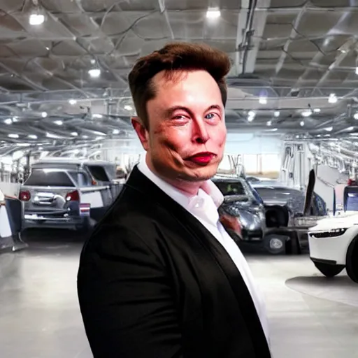 Prompt: Elon Musk dressed up as an elongated muskrat, highly detailed