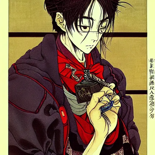 Image similar to prompt : portrait alchemist painted in miyazaki color style drawn by katsuhiro otomo and takato yamamoto, inspired by fables, china doll face, smooth face feature, intricate oil painting, high detail, sharp high detail, manga and anime 2 0 0 0