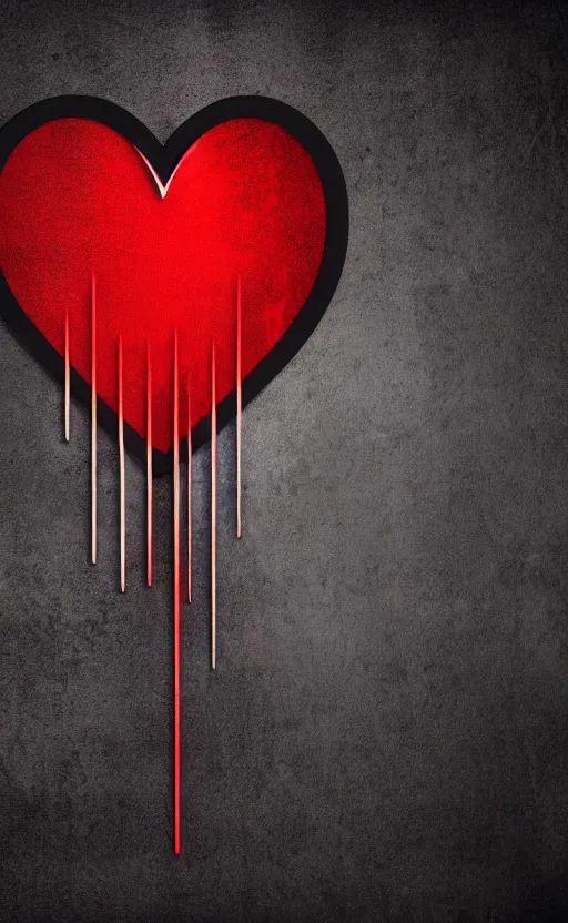 Image similar to a melting Roman numeral clock, behind a red and black gradient background, awith a black heart shaped on the top left corner and a black diamond card shape in the bottom right corner, dynamic lighting, photorealistic fantasy concept art, trending on art station, stunning visuals, cinematic, creative, ultra detailed