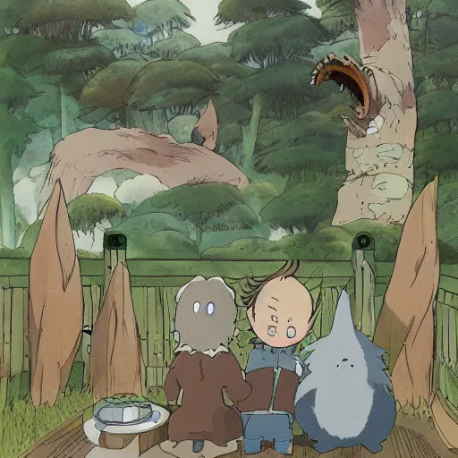 Image similar to beaver concept art, studio ghibli, whimsical, lighthearted, original design by miyazaki