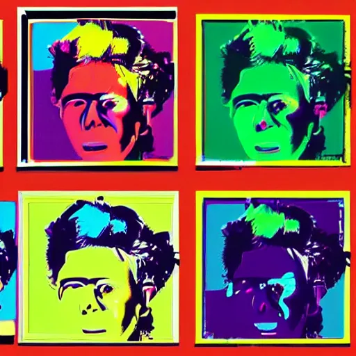 Image similar to dubstep by andy warhol, digital art, trending on artstation