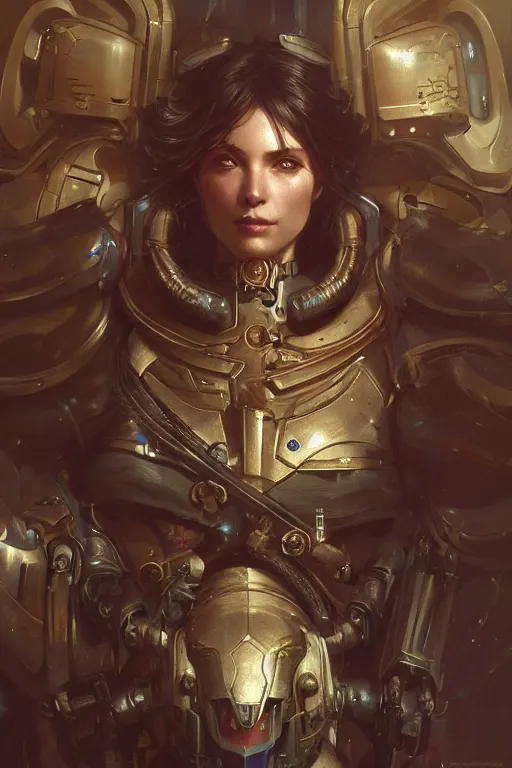 Image similar to Ultra realistic illustration, space marine, cyberpunk,sci-fi, fantasy, intricate, elegant, highly detailed, digital painting, artstation, concept art, smooth, sharp focus, illustration, art by artgerm and greg rutkowski and alphonse mucha