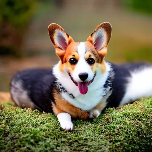 Prompt: Cute corgi with a hat, outdoors photo, promo shoot, studio lighting