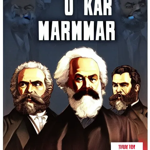 Image similar to Karl Marx gta cover art