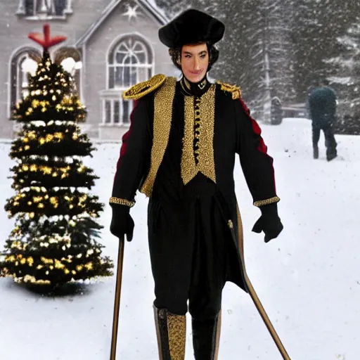 Prompt: it seems like one the guy from a xmas movie I saw who was a prince