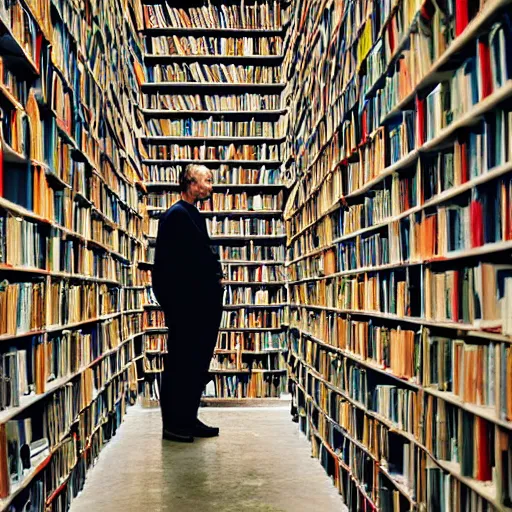 Prompt: extreme long shot photographic Portrait of a man studying the possibility of using memory for irreparable purposes, by Wolfgang Tillmans