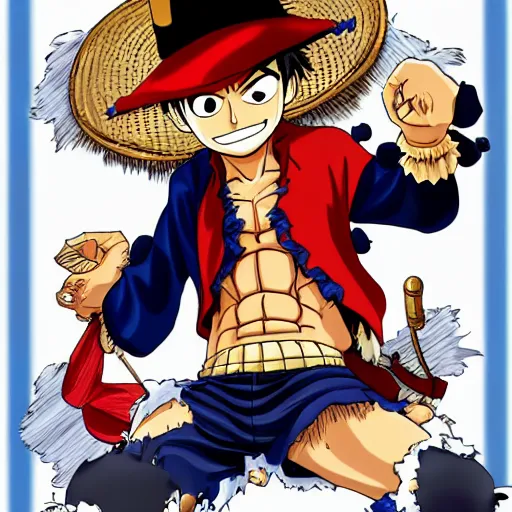 Image similar to 🐼 as luffy