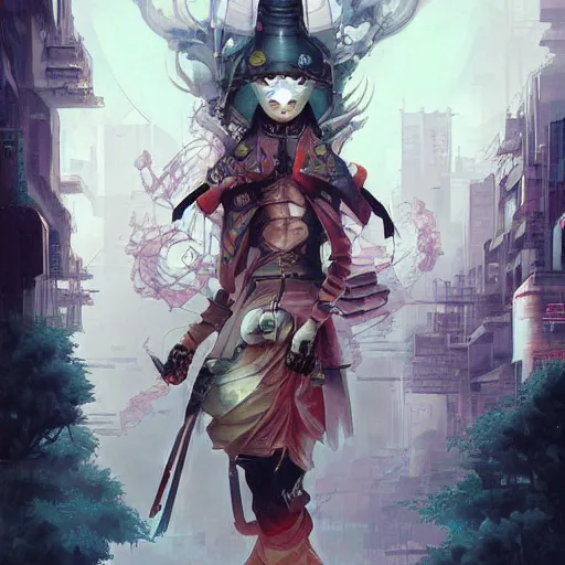 Image similar to neo - tokyo street punk, by peter mohrbacher