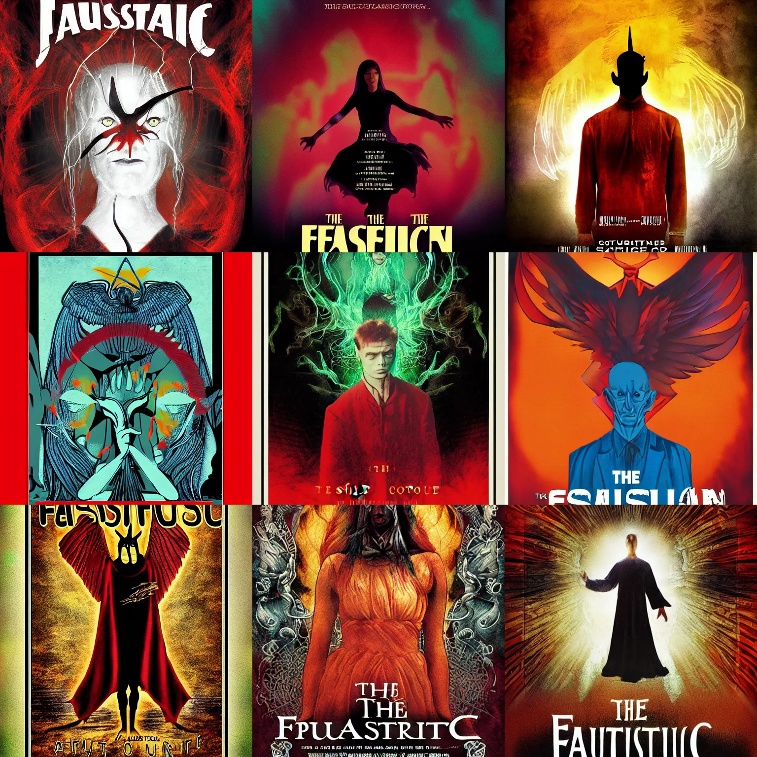 Prompt: the faustian spirit, poster, color