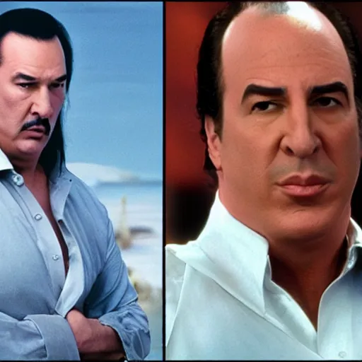 Prompt: steven seagal as jerry seinfeld in tv series seinfeld