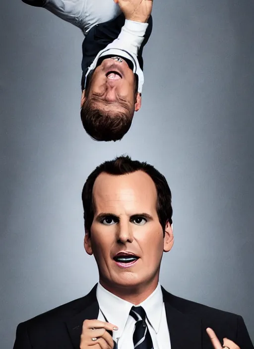 Image similar to a professional portrait of gob bluth played by will arnett, magician props, studio lighting, douchy expression