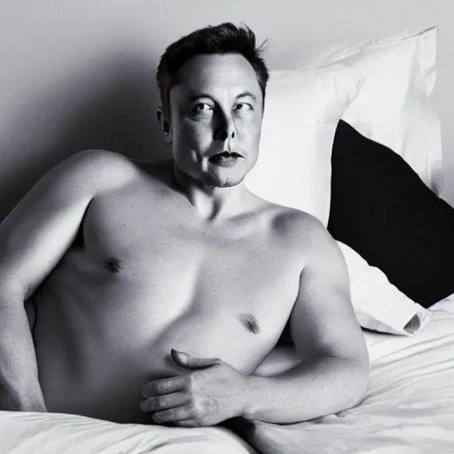 elon musk boudoir photoshoot for calvin klein Stable Diffusion