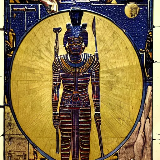 Image similar to the god osiris on sirius b addressing his followers