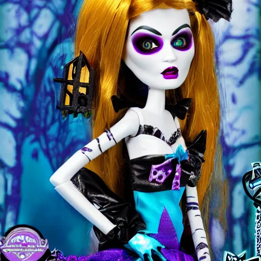 Image similar to monster high haunt couture doll in box, photography, hd, award winning photo.