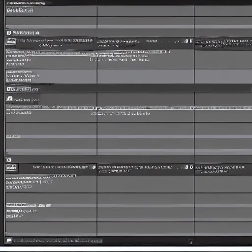 Image similar to dense computer vision output log text IDE, font, layout, debug session, black and white, command line