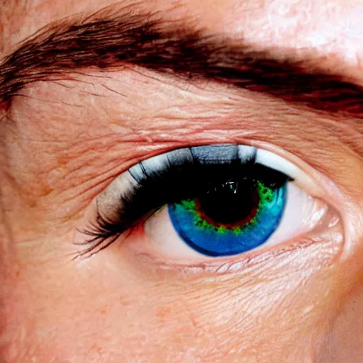Prompt: Elon Musk with Chameleon eyes