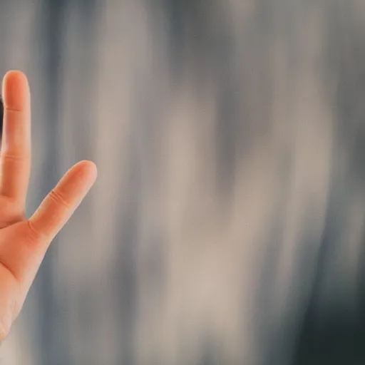 Prompt: human hand photography close up