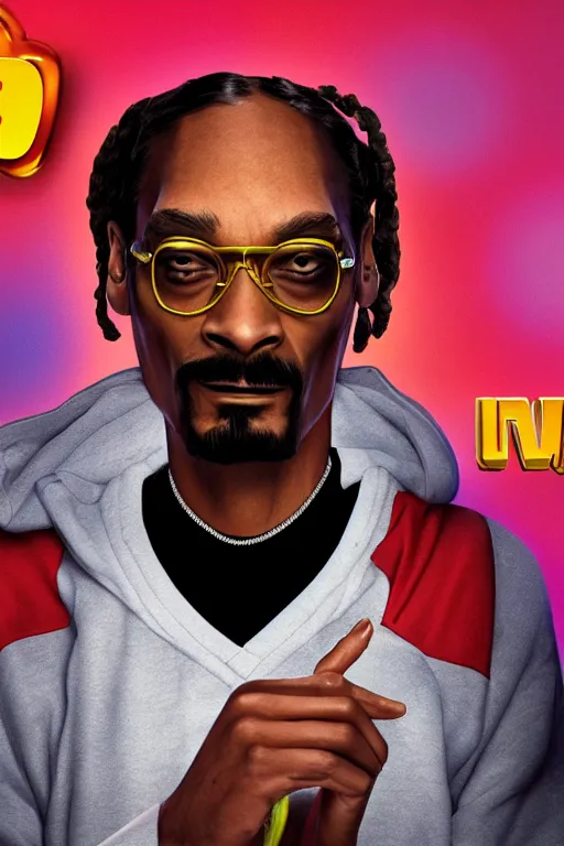 Prompt: snoop dogg, 3 d rendered pixar character, smokey background