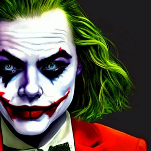 Image similar to Emma Stone as The Joker